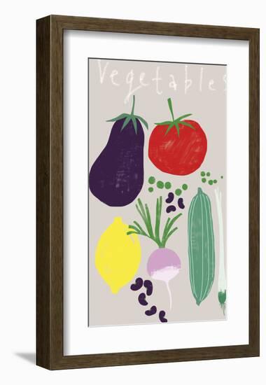 Collection of Vegetables-Laure Girardin Vissian-Framed Giclee Print