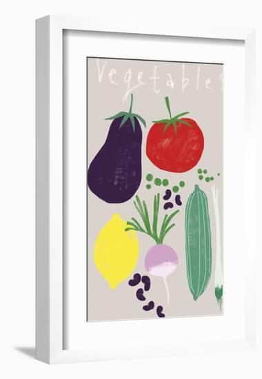 Collection of Vegetables-Laure Girardin Vissian-Framed Giclee Print