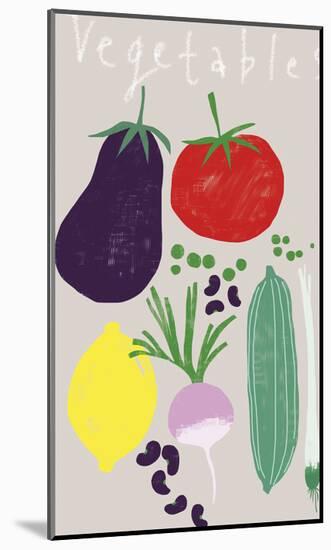 Collection of Vegetables-Laure Girardin Vissian-Mounted Giclee Print