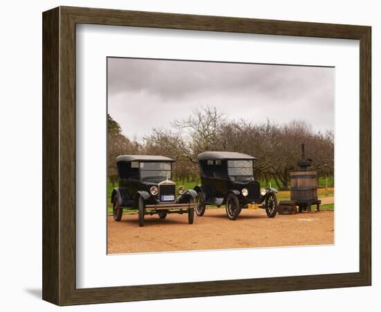 Collection of Vintage Cars, T Fords, Bodega Bouza Winery, Canelones, Montevideo, Uruguay-Per Karlsson-Framed Photographic Print