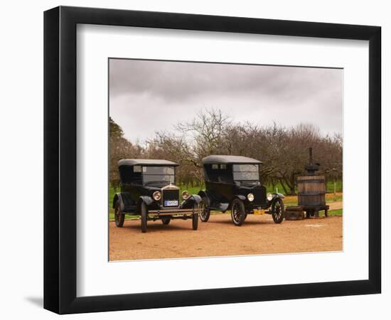 Collection of Vintage Cars, T Fords, Bodega Bouza Winery, Canelones, Montevideo, Uruguay-Per Karlsson-Framed Photographic Print