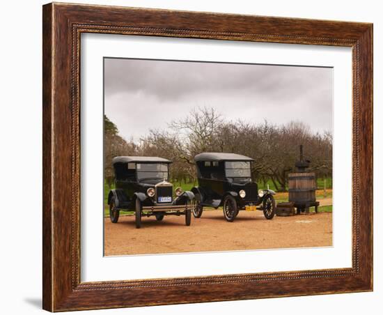 Collection of Vintage Cars, T Fords, Bodega Bouza Winery, Canelones, Montevideo, Uruguay-Per Karlsson-Framed Photographic Print