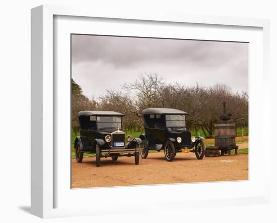 Collection of Vintage Cars, T Fords, Bodega Bouza Winery, Canelones, Montevideo, Uruguay-Per Karlsson-Framed Photographic Print