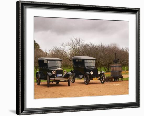 Collection of Vintage Cars, T Fords, Bodega Bouza Winery, Canelones, Montevideo, Uruguay-Per Karlsson-Framed Photographic Print