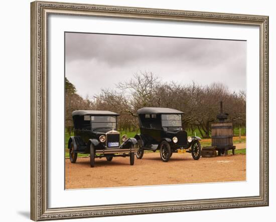 Collection of Vintage Cars, T Fords, Bodega Bouza Winery, Canelones, Montevideo, Uruguay-Per Karlsson-Framed Photographic Print