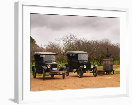 Collection of Vintage Cars, T Fords, Bodega Bouza Winery, Canelones, Montevideo, Uruguay-Per Karlsson-Framed Photographic Print