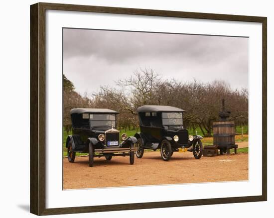 Collection of Vintage Cars, T Fords, Bodega Bouza Winery, Canelones, Montevideo, Uruguay-Per Karlsson-Framed Photographic Print