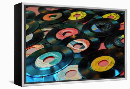 Collection of Vinyl Records, Wildwood, New Jersey, Usa-Julien McRoberts-Framed Premier Image Canvas