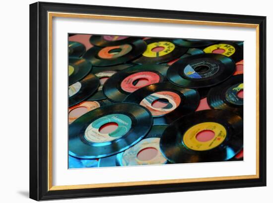 Collection of Vinyl Records, Wildwood, New Jersey, Usa-Julien McRoberts-Framed Photographic Print