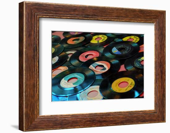 Collection of Vinyl Records, Wildwood, New Jersey, Usa-Julien McRoberts-Framed Photographic Print