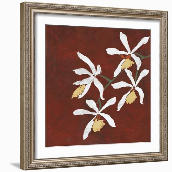 Collection Rouge - Floral-Linda Wood-Framed Giclee Print