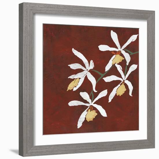 Collection Rouge - Floral-Linda Wood-Framed Giclee Print