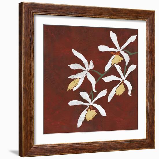 Collection Rouge - Floral-Linda Wood-Framed Giclee Print