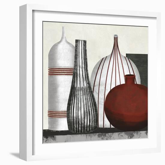 Collection Rouge - Party-Linda Wood-Framed Giclee Print