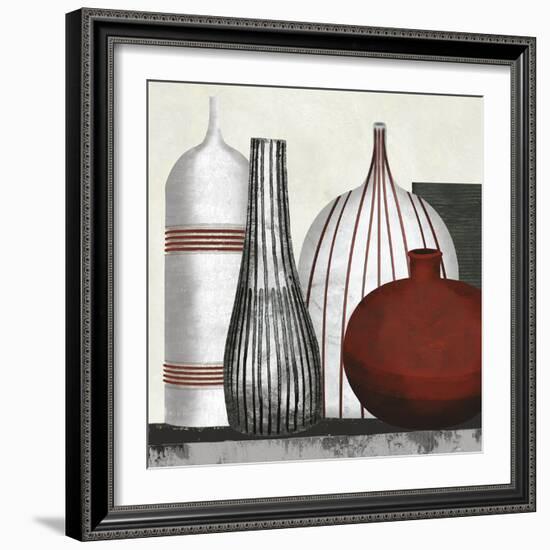 Collection Rouge - Party-Linda Wood-Framed Giclee Print