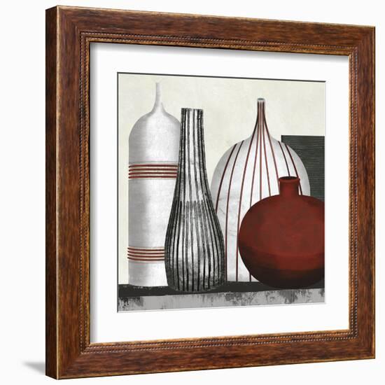 Collection Rouge - Party-Linda Wood-Framed Giclee Print