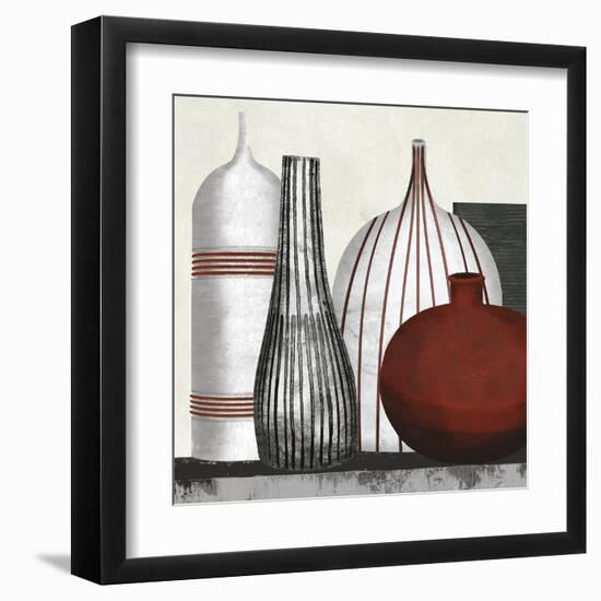 Collection Rouge - Party-Linda Wood-Framed Giclee Print