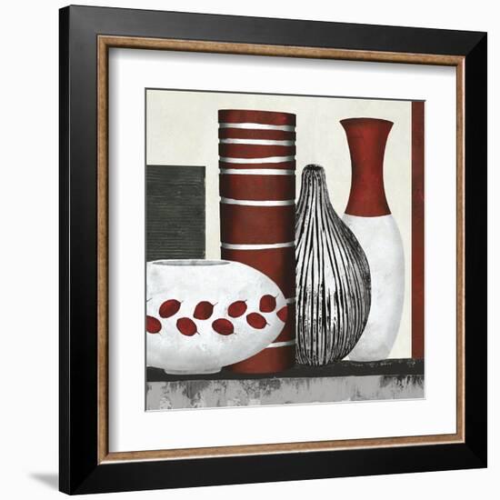 Collection Rouge - Set-Linda Wood-Framed Giclee Print