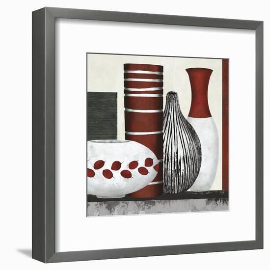 Collection Rouge - Set-Linda Wood-Framed Giclee Print