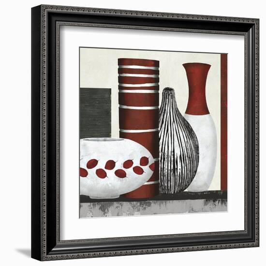 Collection Rouge - Set-Linda Wood-Framed Giclee Print