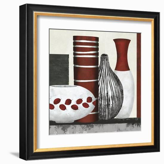 Collection Rouge - Set-Linda Wood-Framed Giclee Print