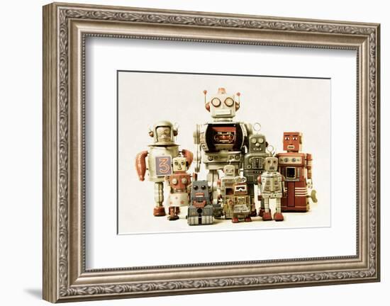 Collection Small &Large Robots-null-Framed Art Print