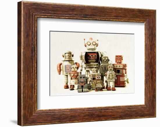 Collection Small &Large Robots-null-Framed Art Print