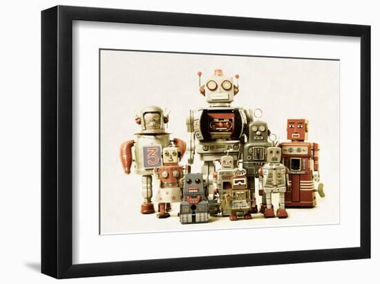Collection Small &Large Robots-null-Framed Art Print