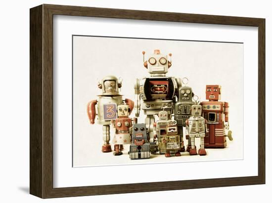 Collection Small &Large Robots-null-Framed Art Print