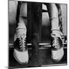 College Coed Sporting, Ubiquitous Saddle Shoes-Alfred Eisenstaedt-Mounted Photographic Print