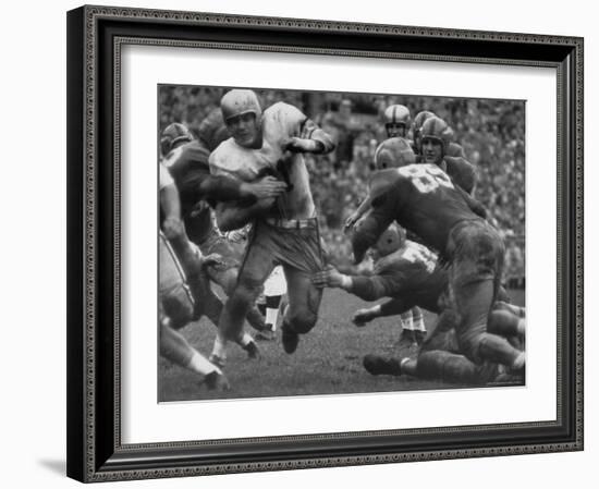 College Football Game: Georgia Tech Vs Notre Dame-Mark Kauffman-Framed Photographic Print