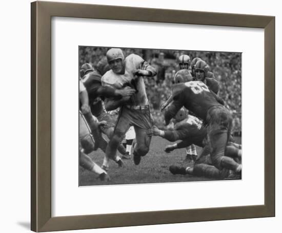 College Football Game: Georgia Tech Vs Notre Dame-Mark Kauffman-Framed Photographic Print