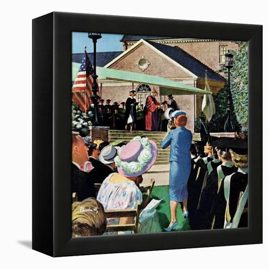 "College Graduation," June 4, 1960-Thornton Utz-Framed Premier Image Canvas