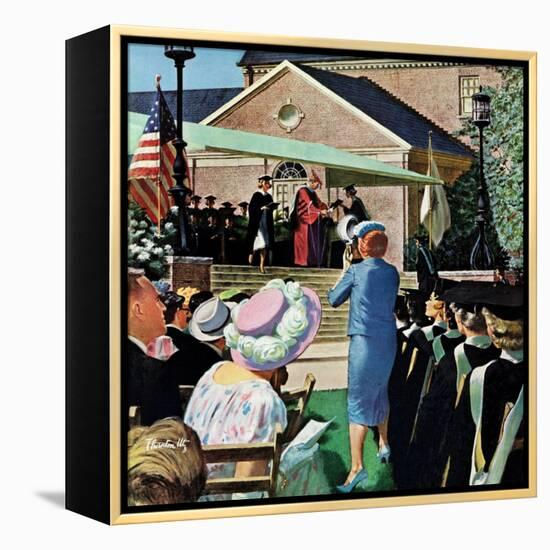 "College Graduation," June 4, 1960-Thornton Utz-Framed Premier Image Canvas