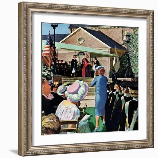 "College Graduation," June 4, 1960-Thornton Utz-Framed Giclee Print