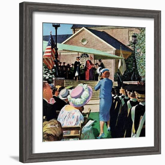 "College Graduation," June 4, 1960-Thornton Utz-Framed Giclee Print