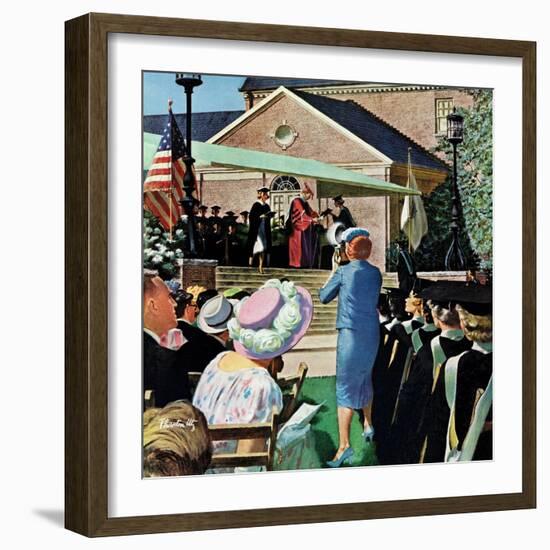 "College Graduation," June 4, 1960-Thornton Utz-Framed Giclee Print