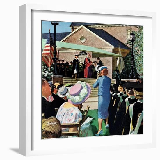 "College Graduation," June 4, 1960-Thornton Utz-Framed Giclee Print