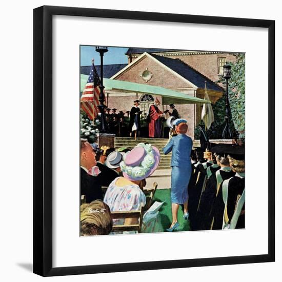 "College Graduation," June 4, 1960-Thornton Utz-Framed Giclee Print