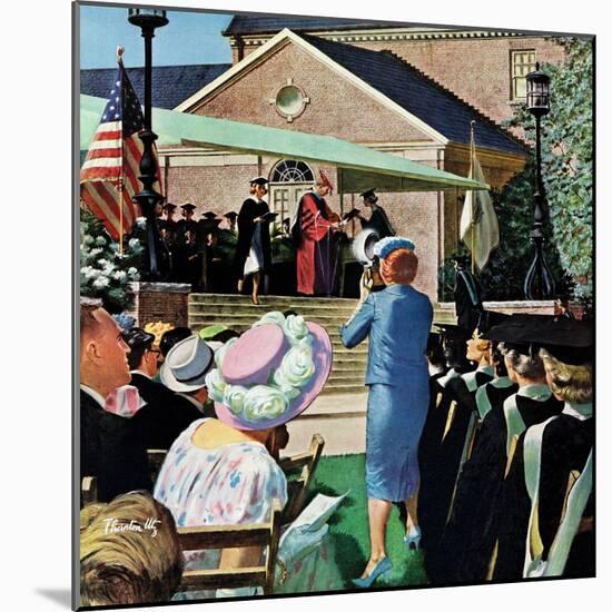 "College Graduation," June 4, 1960-Thornton Utz-Mounted Giclee Print