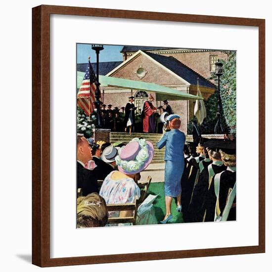 "College Graduation," June 4, 1960-Thornton Utz-Framed Giclee Print