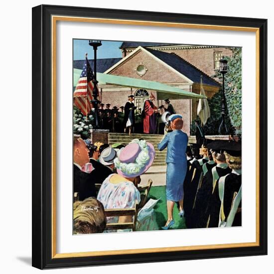 "College Graduation," June 4, 1960-Thornton Utz-Framed Giclee Print