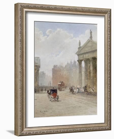 College Green, Dublin, 1887-Rose Maynard Barton-Framed Premium Giclee Print