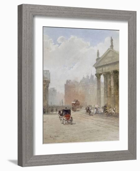 College Green, Dublin, 1887-Rose Maynard Barton-Framed Premium Giclee Print