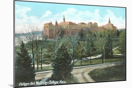 College Hall, Wellesley College, Mass.-null-Mounted Art Print