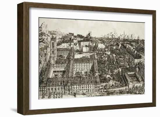 College Henri IV and the Lycee Napoleon, 1864-Charles Meryon-Framed Giclee Print