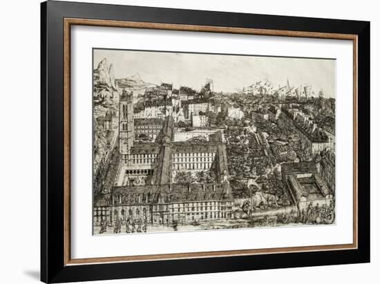 College Henri IV and the Lycee Napoleon, 1864-Charles Meryon-Framed Giclee Print