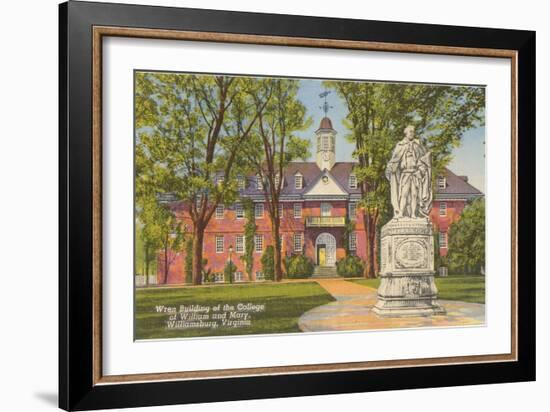 College of William and Mary, Williamsburg, Virginia-null-Framed Premium Giclee Print