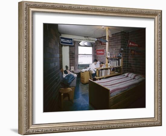 College Students in their Dorm Room, Massachusetts Institute of Technolog), Cambridge, MA, 1950-Yale Joel-Framed Photographic Print