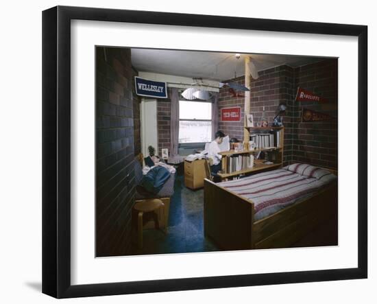 College Students in their Dorm Room, Massachusetts Institute of Technolog), Cambridge, MA, 1950-Yale Joel-Framed Photographic Print